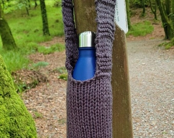 Crossbody water bottle holder | Knitting Pattern | Digital PDF download