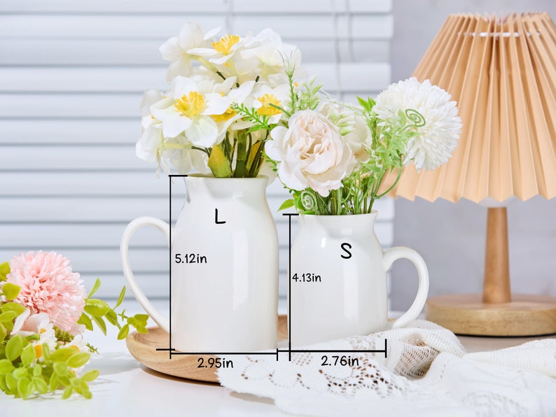 Birth Month Flowers Gift For Mom Personalised Mother's Day Jug Grandmas Garden Flower Vase Ceramic Vase Grandparents Gift Mothers Day Gift image 6