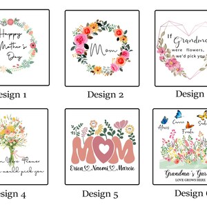 Birth Month Flowers Gift For Mom Personalised Mother's Day Jug Grandmas Garden Flower Vase Ceramic Vase Grandparents Gift Mothers Day Gift image 9