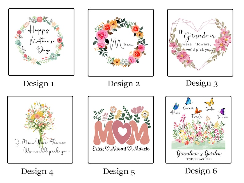 Birth Month Flowers Gift For Mom Personalised Mother's Day Jug Grandmas Garden Flower Vase Ceramic Vase Grandparents Gift Mothers Day Gift image 9