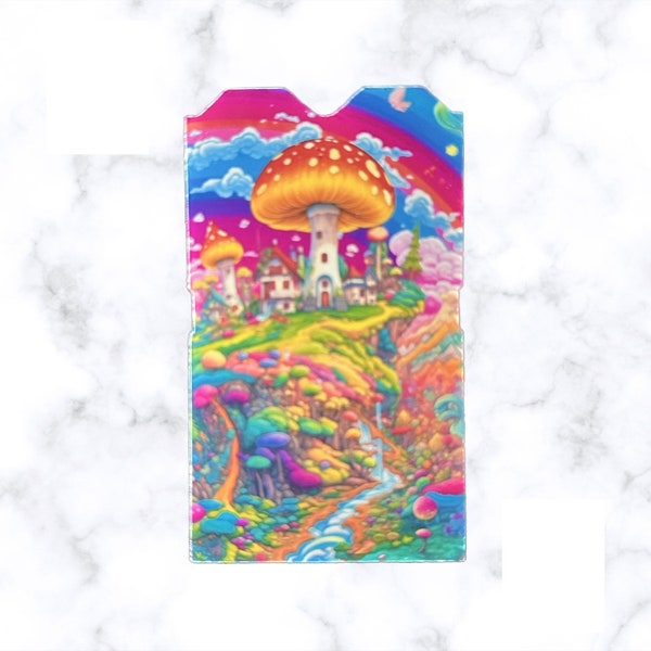 Groovy Hippie Mushroom  vuse Decal - Adorable Design for Vapers - High-Quality Vinyl Sticker - vuse alto - vape - stickers