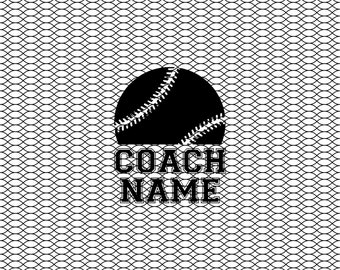 Honkbal Coach Clipart- Honkbal svg - Honkbal Threads png - Honkbal Coach Gift File - Honkbal Coach Afbeelding Werkt met Laser, Cricut, CNC