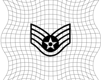 U.S. Air Force aangeworven rang - Staff Sergeant Ssgt - Svg, Png werkt op Laser, Cricut of CnC