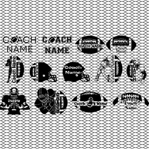 Paquete de entrenador de fútbol - Fútbol svg - Cordones de fútbol png - Archivo de regalo de entrenador de fútbol - La imagen de entrenador de fútbol funciona con láser, Cricut y CNC