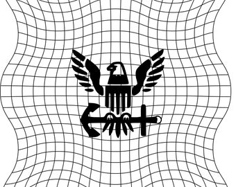 SVG-ontwerpbundel Amerikaanse marine-veteraan: adelaar, anker (digitaal bestand)