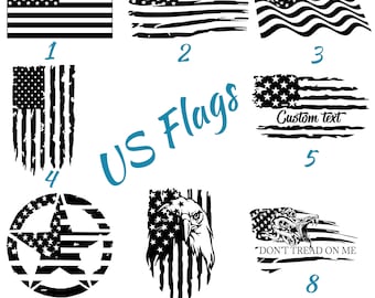 Bundle med amerikansk flagga med nöd: Patriotiska SVG PNG-filer (digital nedladdning)