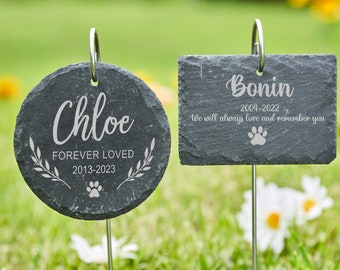 Custom Dog Memorial Stone,Headstones for your dog, cat or any pet,Garden Slate,Pet memorial plaque,Dog Bereavement Gift,Outdoor Memorial