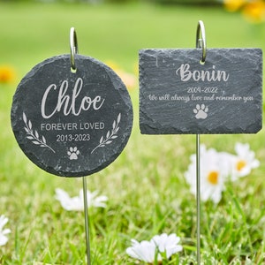 Custom Dog Memorial Stone,Headstones for your dog, cat or any pet,Garden Slate,Pet memorial plaque,Dog Bereavement Gift,Outdoor Memorial