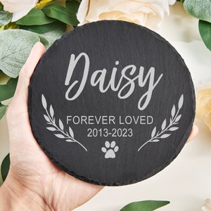 Personalized Pet Memorial Stone for home & garden, dog memorial, cat memorial, pet remembrance gift, in memory of gift,pet grave marker