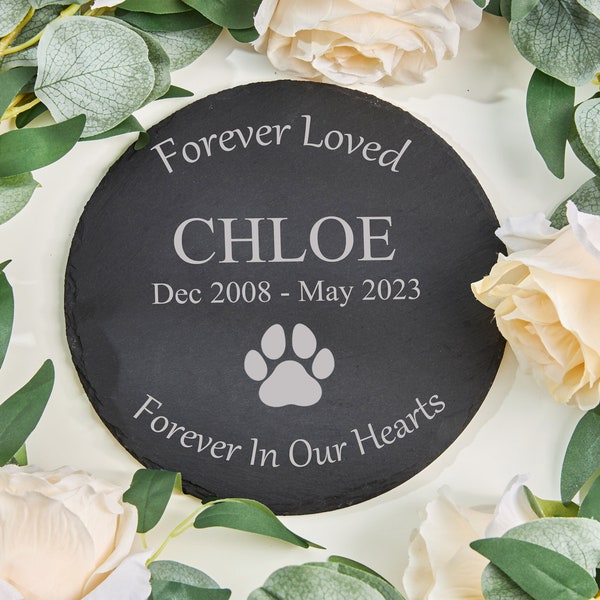 Pet Memorial Stone, Dog Memorial Stone Personalized, Pet Grave Marker, Pet Headstone Custom, Pet Dog Stone Gift, Dog Pet Grave Stone