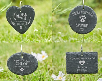 Personalized Pet Memorial Stone for home garden,dog memorial stone,dog memorial gift,Pet Grave Markers,forever in our heart,Cat memorial