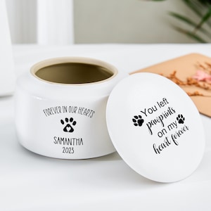 Custom Pet Urn for Dog, Pet urn for dogs ashes, Urn for dogs, urn for cats,,Personalized Pet Cremation,Pet Paw Urn Cat with Name and Date