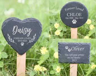 Personalized Pet Memorial Stone for home & garden, dog memorial, cat memorial, pet remembrance gifts, In memory of gifts, pet grave marker