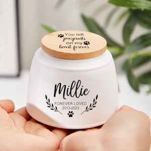 Aangepaste huisdier-urn voor hond, huisdier-urn voor honden as, urn voor honden, urn voor katten, gepersonaliseerde huisdiercrematie, huisdier-urn kat met naam en datum