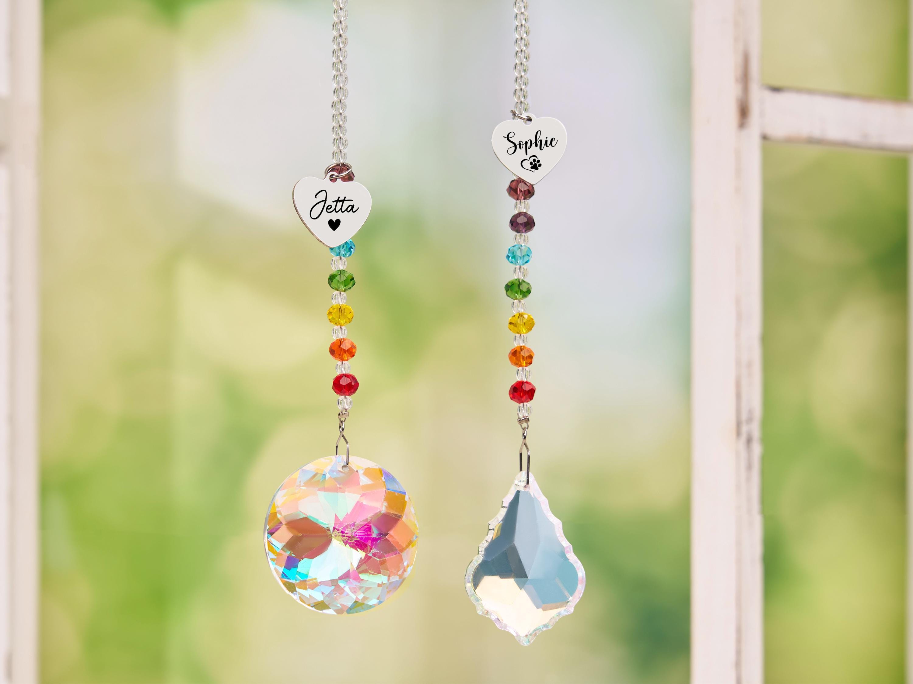 Rainbow Bridge Pet, Sun Catcher, Pet Memorial Gifts, Personalized Name ...
