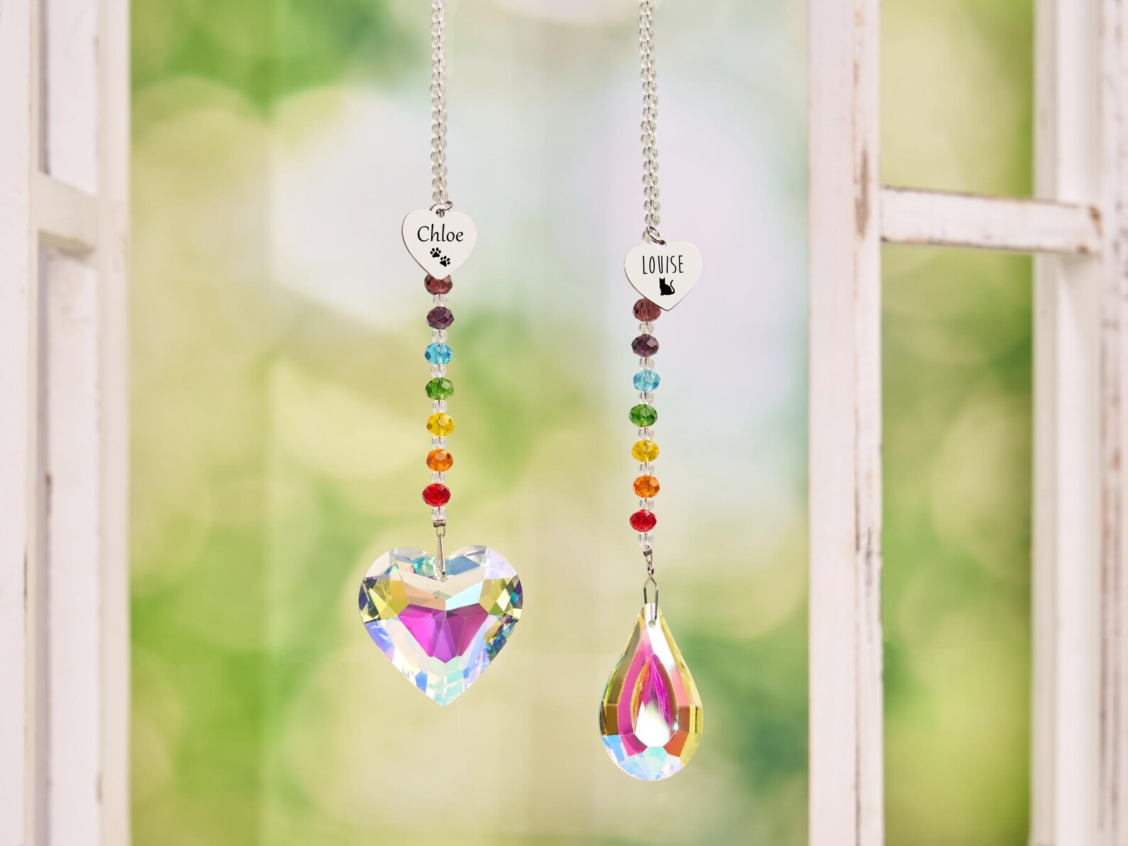 Rainbow Bridge Pet, Sun Catcher, Pet Memorial Gifts, Personalized Name ...