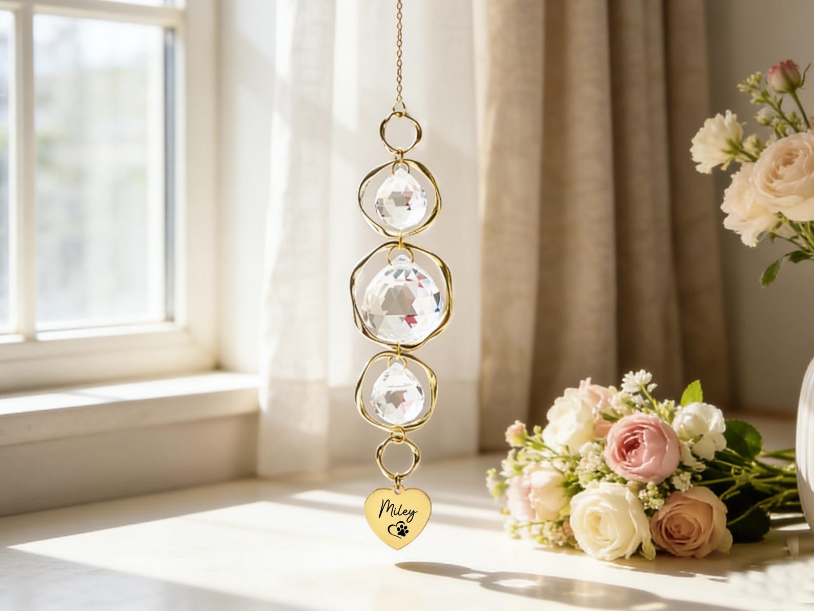 Rainbow Bridge Pet, Sun Catcher, Pet Memorial Gifts, Personalized Name ...