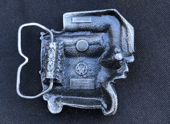 Gift for truck driver vintage belt buckle 18 whee… - image 4