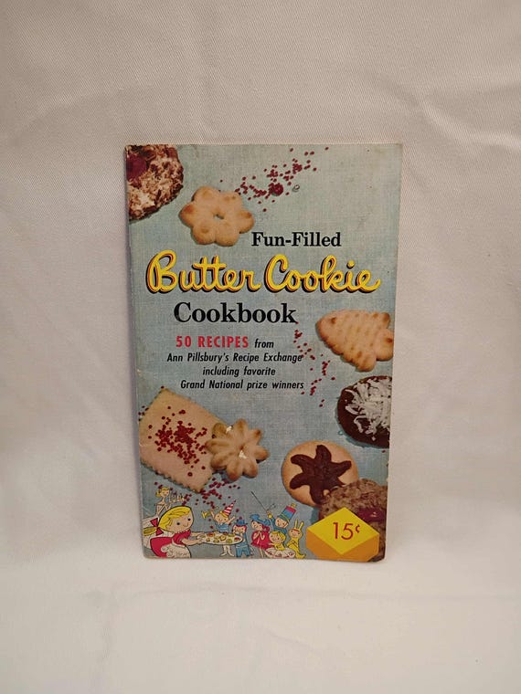 Vintage Cook Book Gift for cook Cookie cook booklet Recipe Book 1950s cookbook Fun Filled Butter Cookies Cookbook