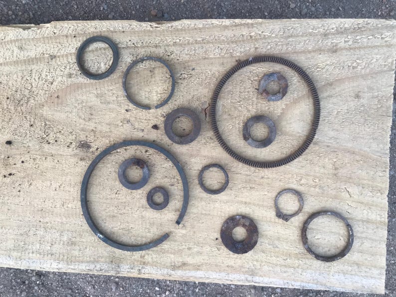 Rusty Washers Rusted Metal Pieces 13 Rusty Washers Rusty Circles Rusty Nuts Rusty ...