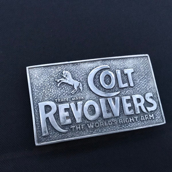 Vintage belt buckle colt revolver belt buckle gift for Dad vintage ammunition collectible gun belt brass belt buckle gift for collectors