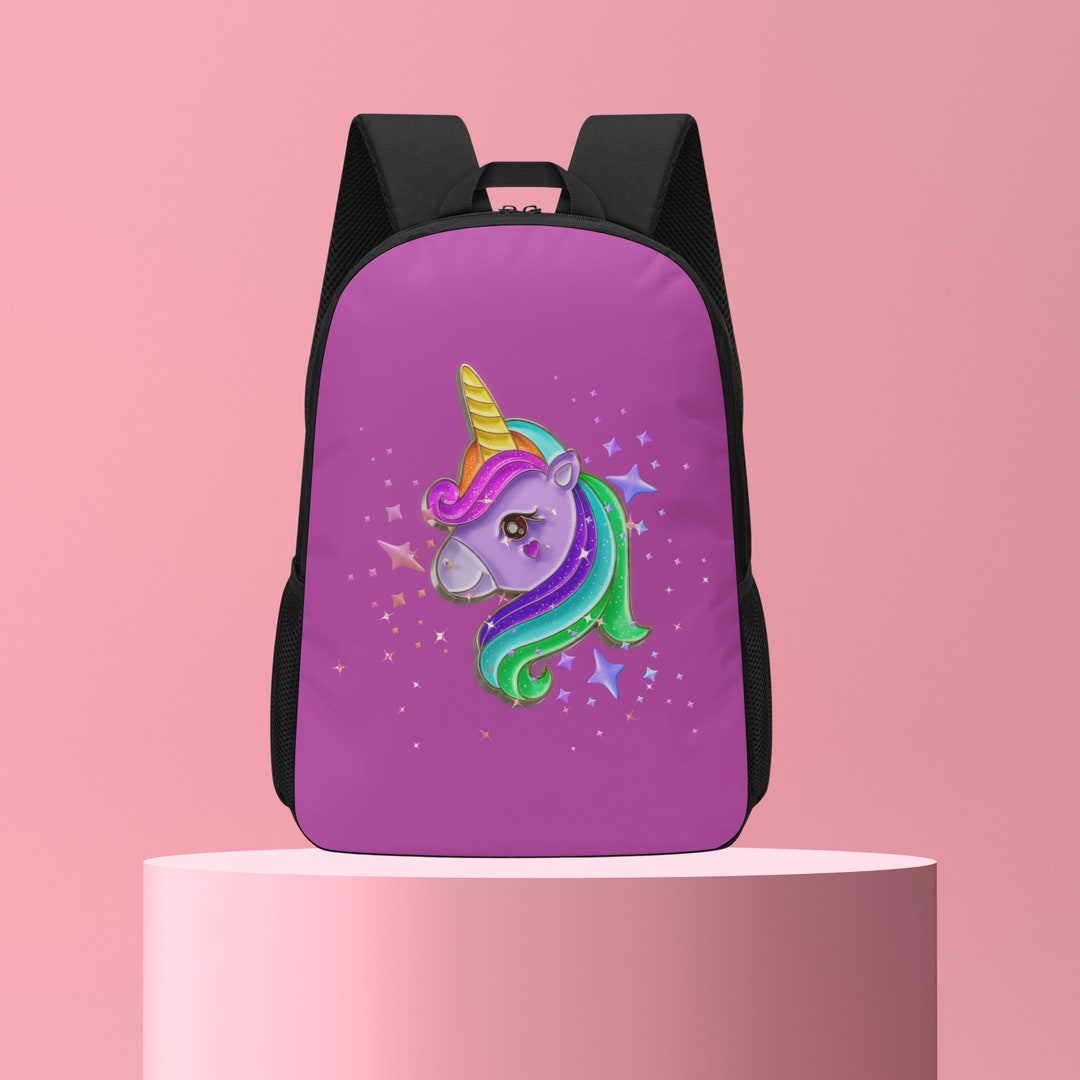 Personalization School Backpack Pink Unicorn School Backpack - Etsy