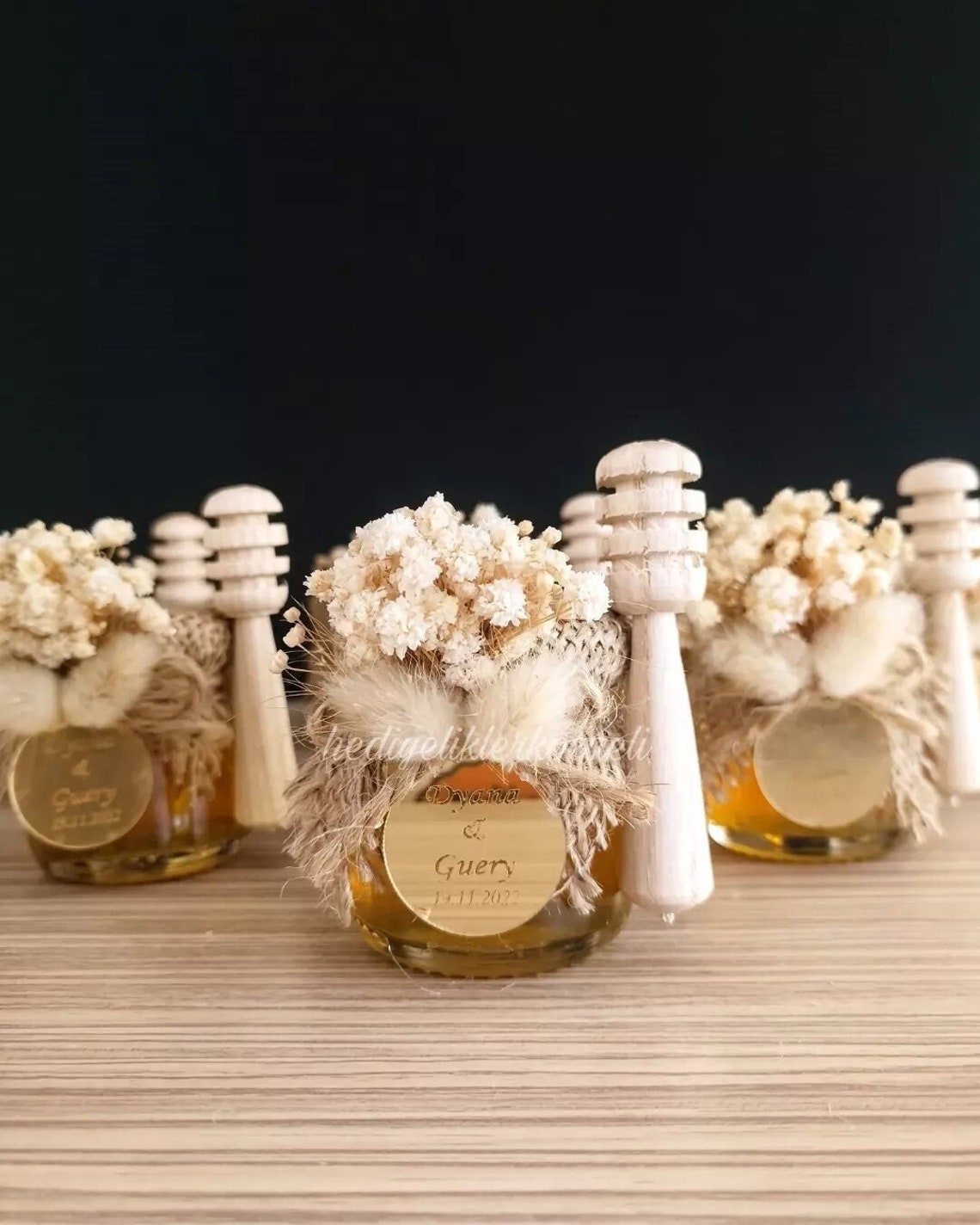Honey Jar Wedding Favor Luxury Wedding Gift Honey Jar Gift Etsy