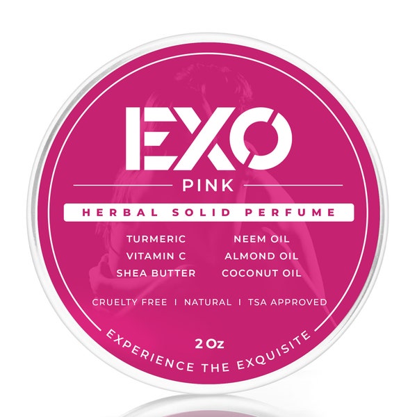EXO Herbal Pink Perfume For Women, Floral Fragrance, Solid Perfume, 2 oz