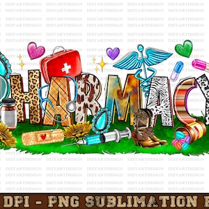 Pharmacy Tech Png Sublimation Design Download, Pharmacy Technician Png, Pharmacy Tech Png, Nursing Png, Sublimate Download