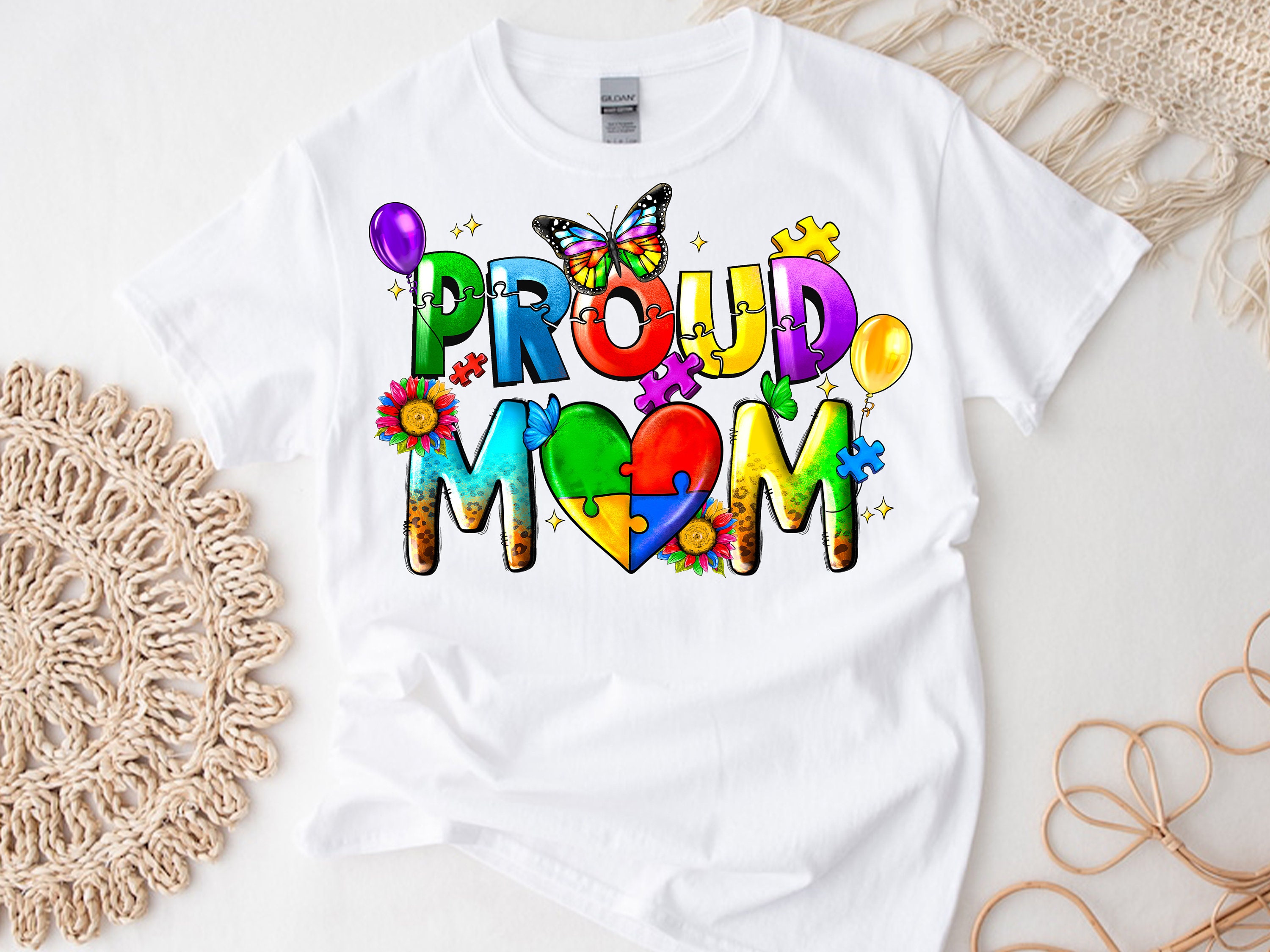 Proud Mom Png, Autism Mom Puzzle Png, Autism Awareness Mom Png File ...