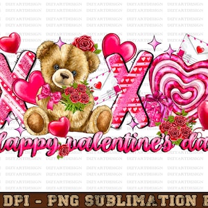 Xoxo hugs and kisses Valentine&#39;s Day png sublimation design download, Happy Valentine&#39;s Day png, Xoxo png, sublimate designs download