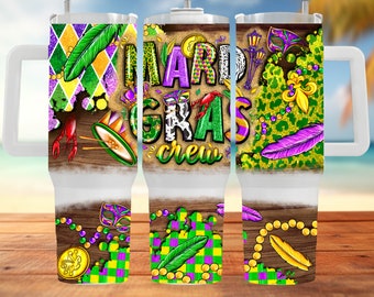 Mardi Gras Crew 40oz Tumbler, 40oz Tumbler Wrap,quencher tumbler,Mardi Gras Png,Mardi Gras Crew,Mardi Gras 40oz Tumbler,Mardi Gras Tumbler