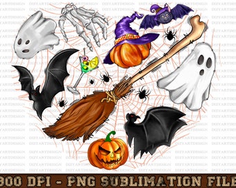 Halloween Heart Png, Halloween ghost sublimation design, Spooky Heart, I Love Halloween PNG, Pumpkin png, Halloween sublimation PNG files