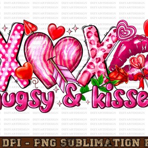 Xoxo hugs and kisses Valentine&#39;s Day png sublimation design download, Happy Valentine&#39;s Day png, Xoxo png, sublimate designs download