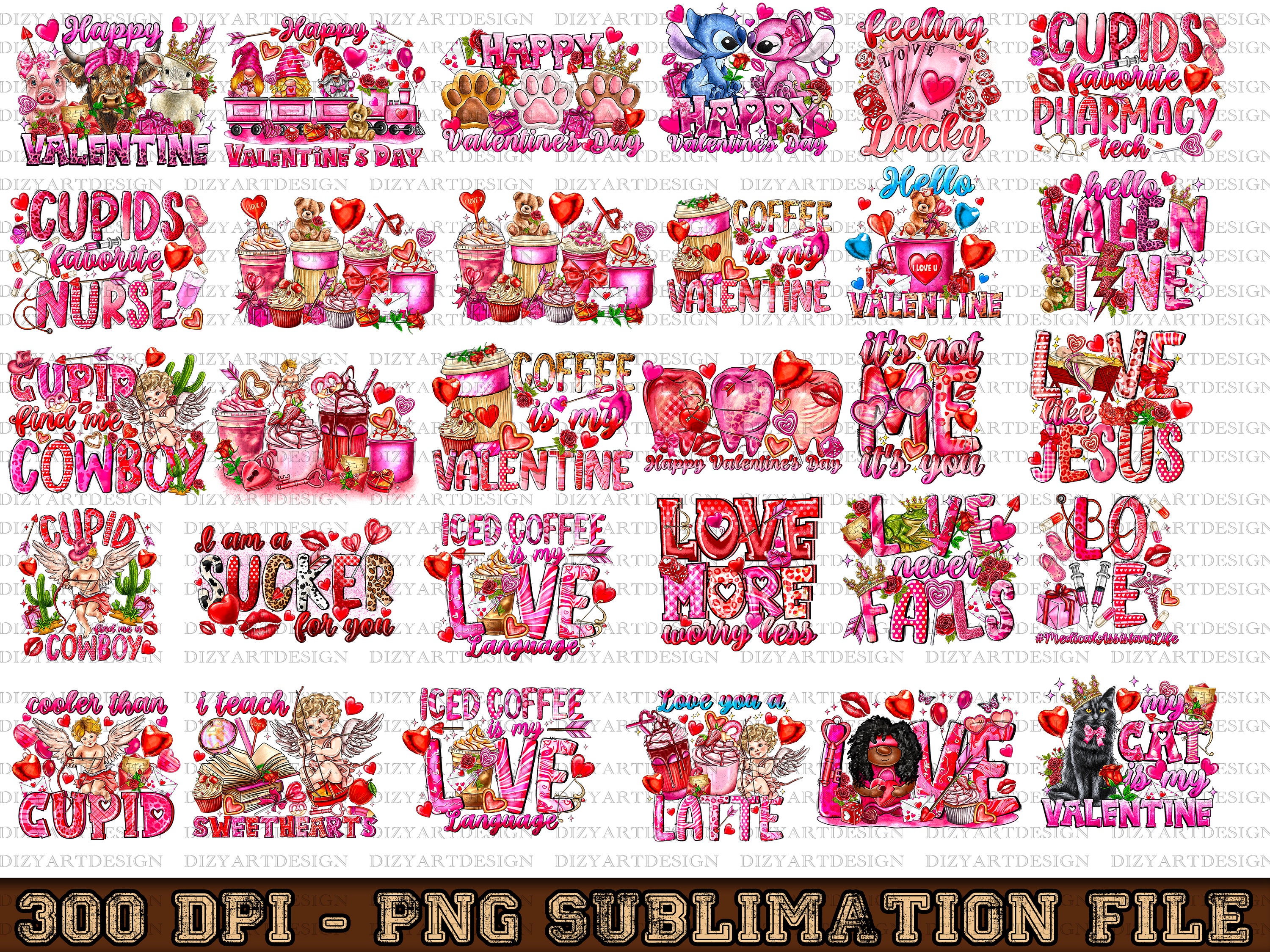 30+ Valentines Bundle Png, Valentine Png, Valentine's Day Png ...