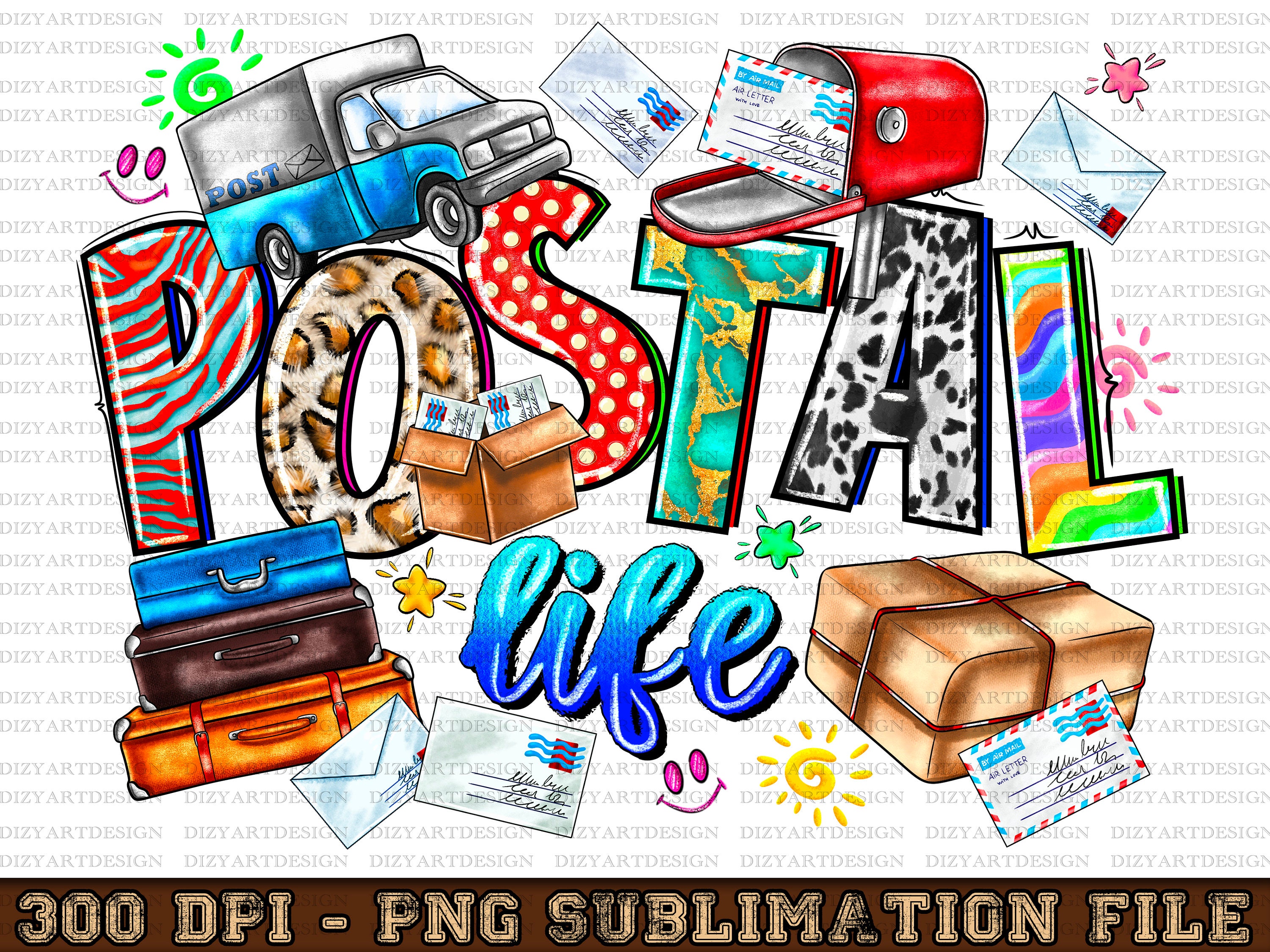 Postal Life Png, Western PNG, Western Design Png, postlal png, Postal worker png, Sublimation Design, Digital Download, postman