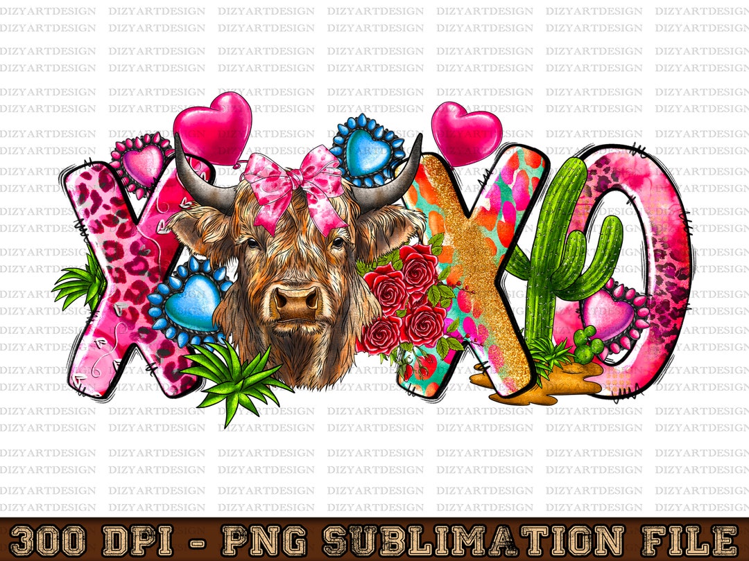 Xoxo Hugs and Kisses Valentine's Day Png Sublimation Design Download ...