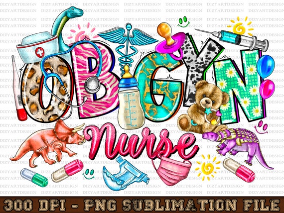 Ob Gyn Nurse Png, Ob Gyn Tech Nurse Png, Ob Gyn Crew Png, Ob Gyn design, Sublimation, PNG Sublimation Design