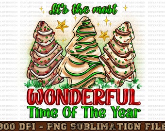 It's The Most Wonderful Time Of The Year Png, Merry Christmas, Coffee Png, Christmas Tree png,Western,Santa png,Sublimation,Digital Download
