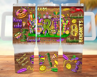 Mardi Gras Party Gnome Png, 40oz Tumbler, 40oz Tumbler Wrap, Gnome,Mardi Gras Png,Gnome Tumbler  40oz Tumbler,Mardi Gras Tumbler Png