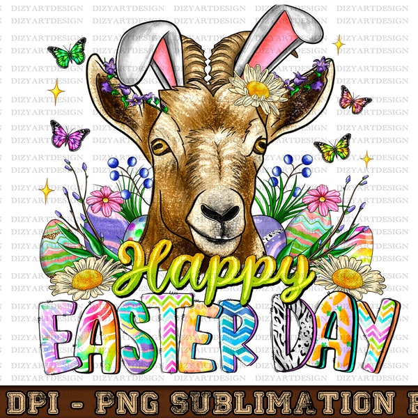 Happy Easter Day Goat Png,Easter Day, Goat Png Sublimation Design,Easter Sublimation Png,Easter Goat,Easter Bunny Download, Goat Png, Easter