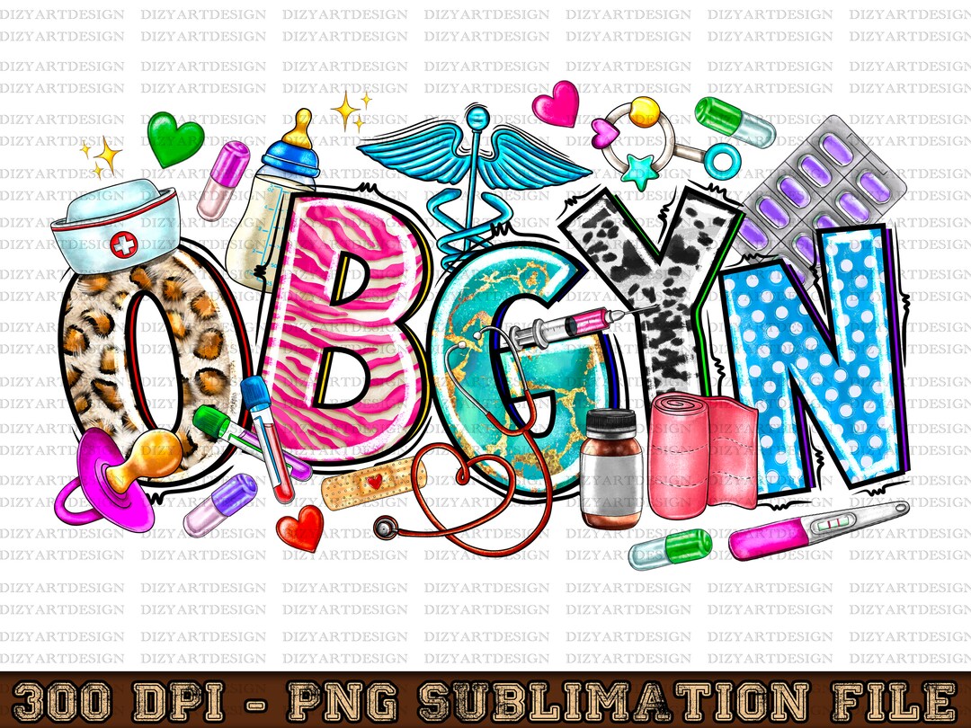 OBGYN Png Sublimation Design Download, Medical Png, Western OBGYN Png ...