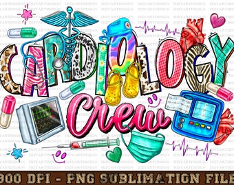 Cardiology Crew Nurse Png, Cardiology Png, Western Nurse Png, Nurse Png, Sublimate Designs Download