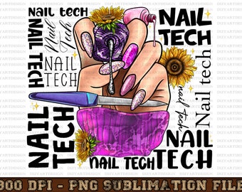 Nail Tech Png Sublimation Design Download, Nail Boss Png, Nail Tech Png, Nail Artist Png, Nail Art Png, Sublimate Designs Download