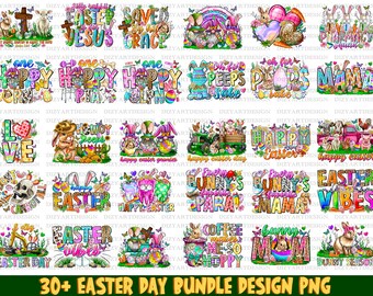 30+ Easter Bundle Png, Happy Easter PNG, Bundle PNG, Easter Png, Rabbit Png, Instant Download,Sublimation Designs,Digital Download