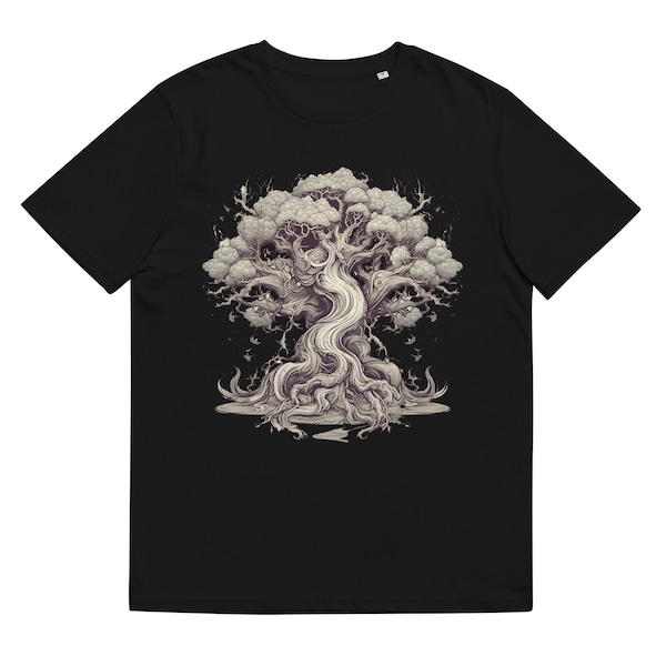 Ancient Whispers - Gnarled Tree Design T-Shirt