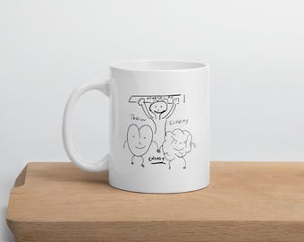 Arsenal Mikel Arteta Drawing White glossy mug