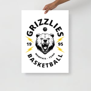Memphis Grizzlies Poster Basketball Team Poster Wall Art Top Quality Photo Poster Perfect for Frame or Directly on Wall