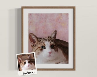 Custom Pet Portrait | Hand-Painted Digitally | Digital Download