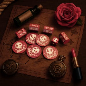 One Piece Dice Set - Reiju inspirierte Edition (Limitierte Serie)